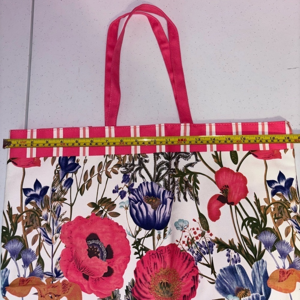 Estee Lauder Floral Tote with Pink and Blue - Picture 9 of 13